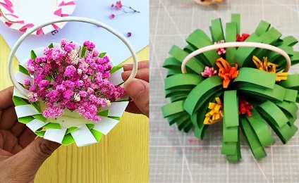 AMAZING DIY PAPER CUP BASKET CRAFT IDEAS FOR KIDS